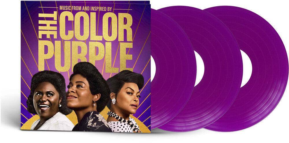 the album cover for Various Artists - The Color Purple (Music From And Inspired By) [Purple 3LP]