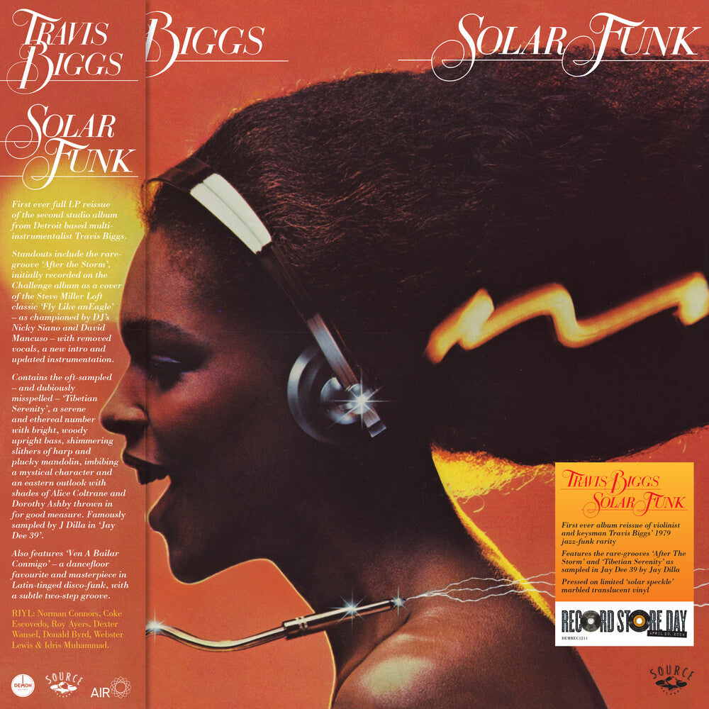 the album cover for Travis Biggs - Solar Funk  