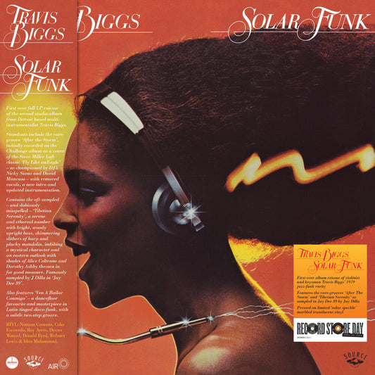 the album cover for Travis Biggs - Solar Funk  