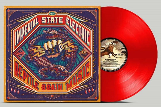 the album cover for Imperial State Electric - Reptile Brain Music - Red [Colored Vinyl] (Red)