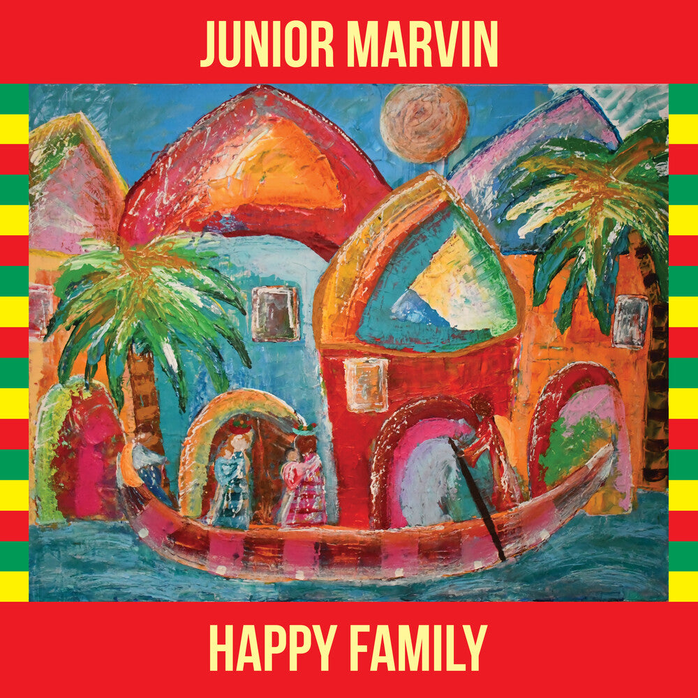 the album cover for Junior Marvin - Happy Family