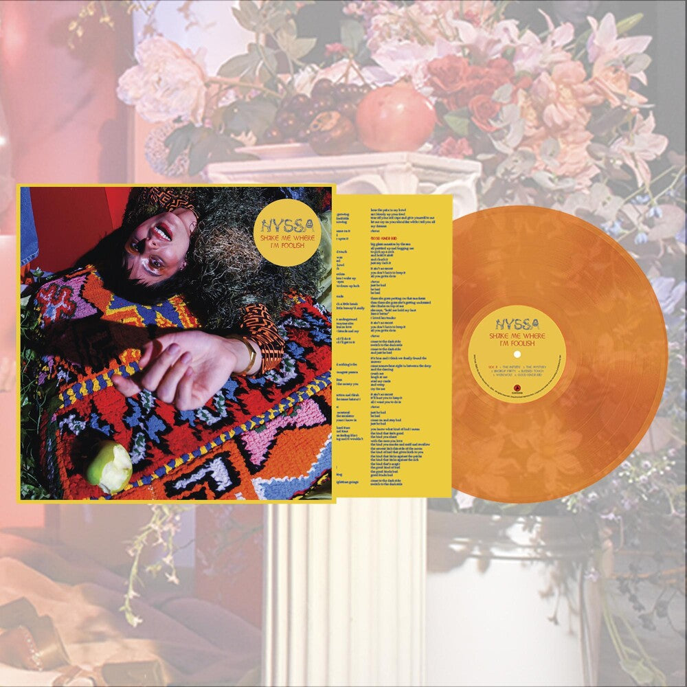 the album cover for NYSSA - Shake Me Where I'm Foolish