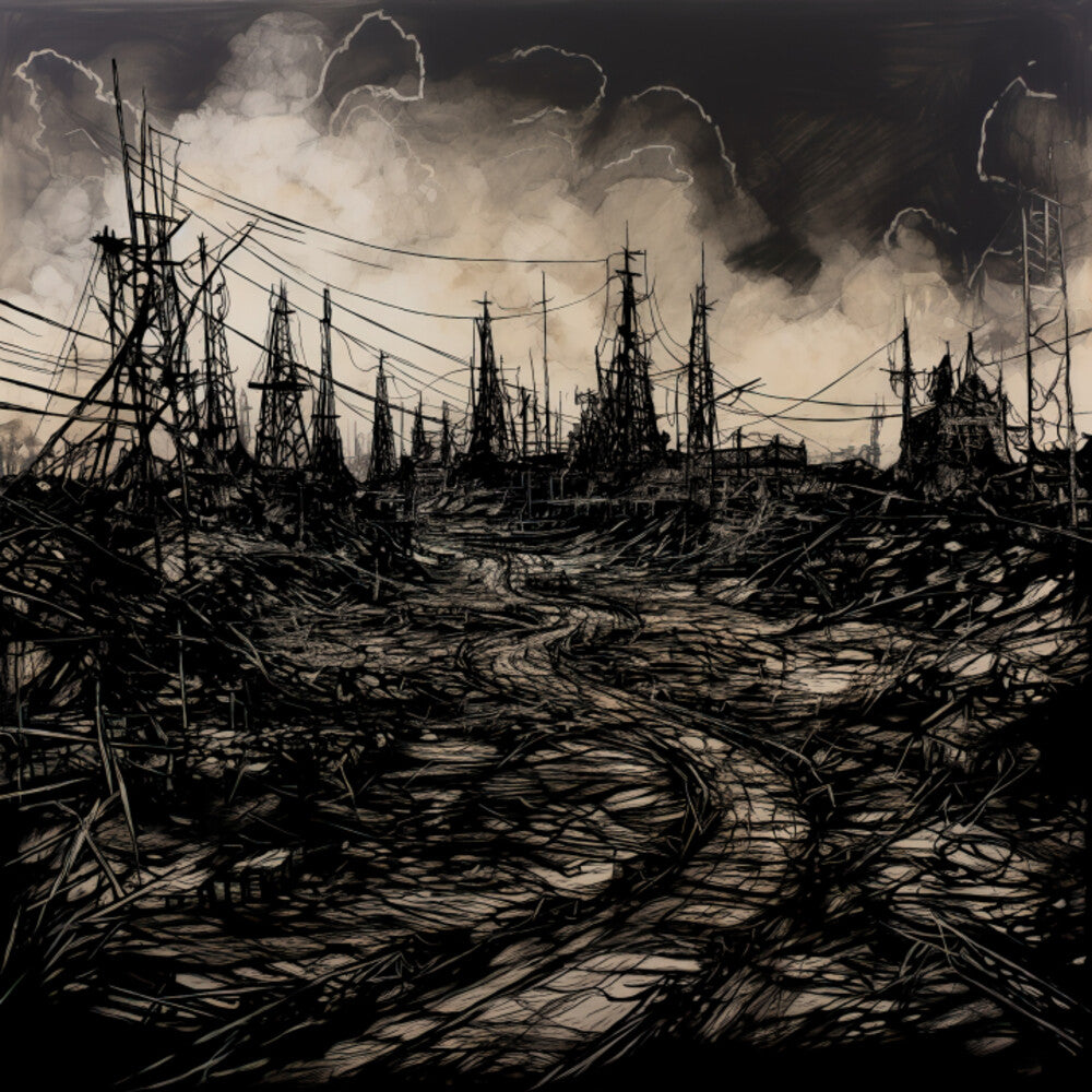 the album cover for Theophonos - Ashes In The Huron River - Cloud [Colored Vinyl] (Wht)