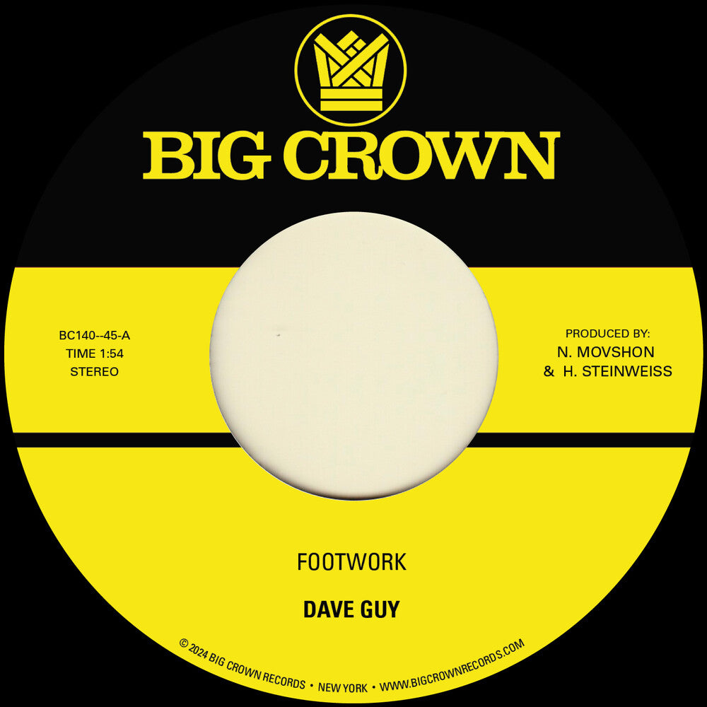 the album cover for Dave Guy - Footwork / Morning Glory