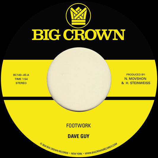 the album cover for Dave Guy - Footwork / Morning Glory