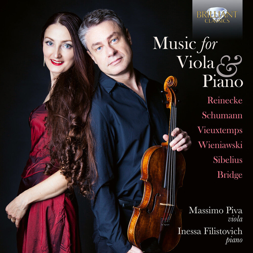 the album cover for Bridge / Schumann / Filistovich - Music For Viola & Piano By Reinecke Schumann