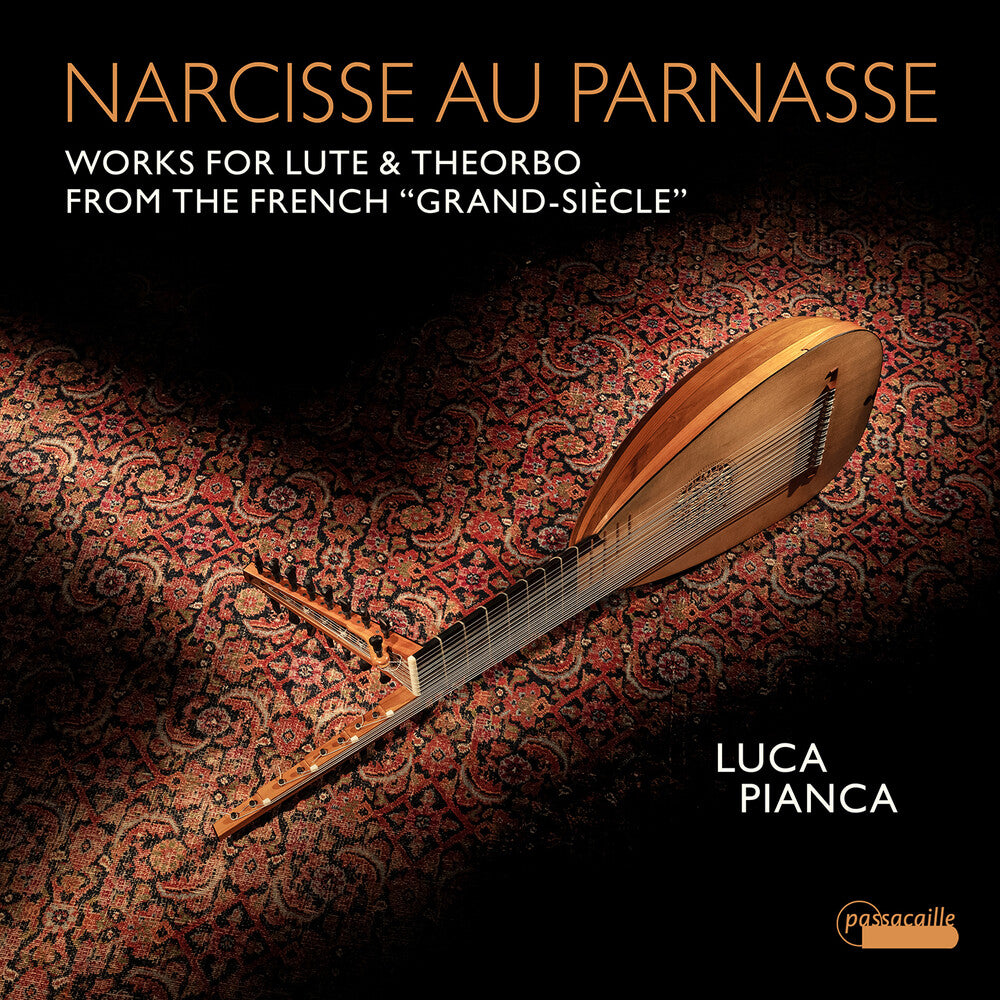 the album cover for Forqueray / Dubut / Pianca - Narcisse Au Parnasse - Works For Lute & Theorbo