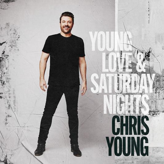 the album cover for Chris Young - Young Love & Saturday Nights