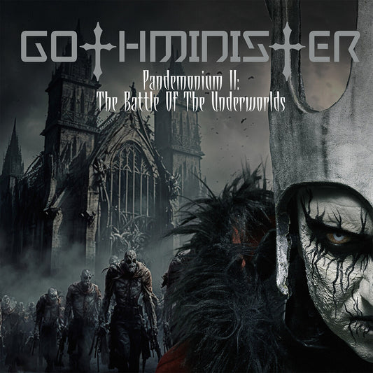 the album cover for Gothminister - Pandemonium Ii Battle Of The Underworlds [Digipak]