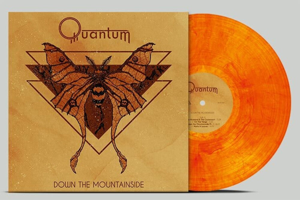 the album cover for Quantum - Down The Mountainside - Marbled
