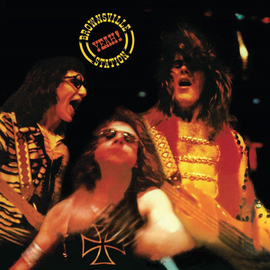 the album cover for Brownsville Station - Yeah [Clear Vinyl] [Limited Edition] (Red)