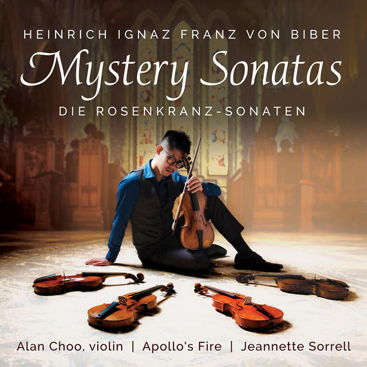the album cover for Biber / Choo / Jeannette Sorrell Apollo's Fire - Mystery Sonatas
