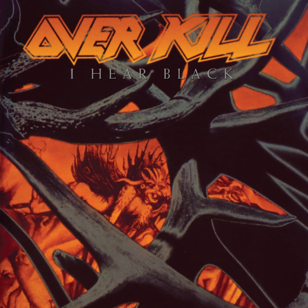 the album cover for Overkill - I Hear Black