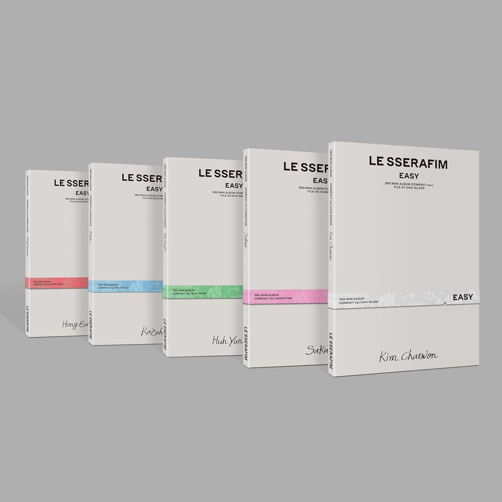 the album cover for LE SSERAFIM - 3rd Mini Album Easy (Compact Ver.) [With Booklet] (Pcrd)
