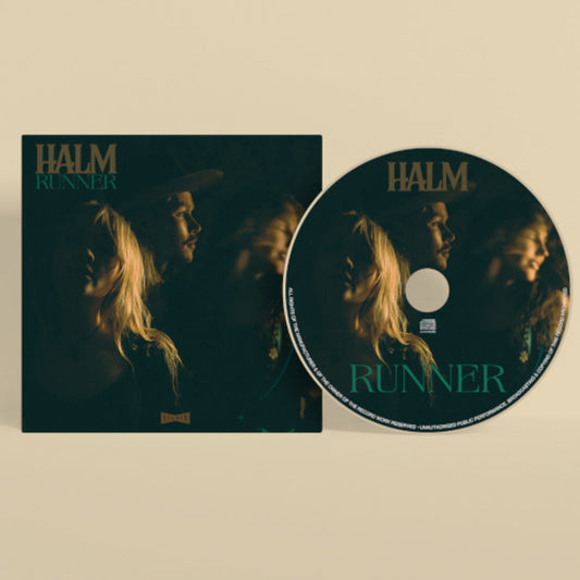 the album cover for Halm - Runner