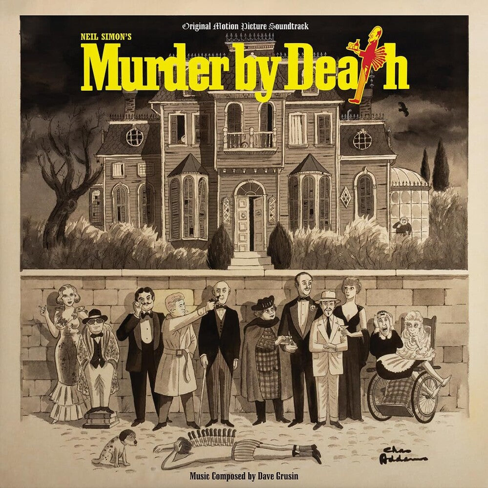 the album cover for Dave Grusin - Murder By Death -- Original Motion Picture Soundtrack [Limited Edition Translucent Clear LP]