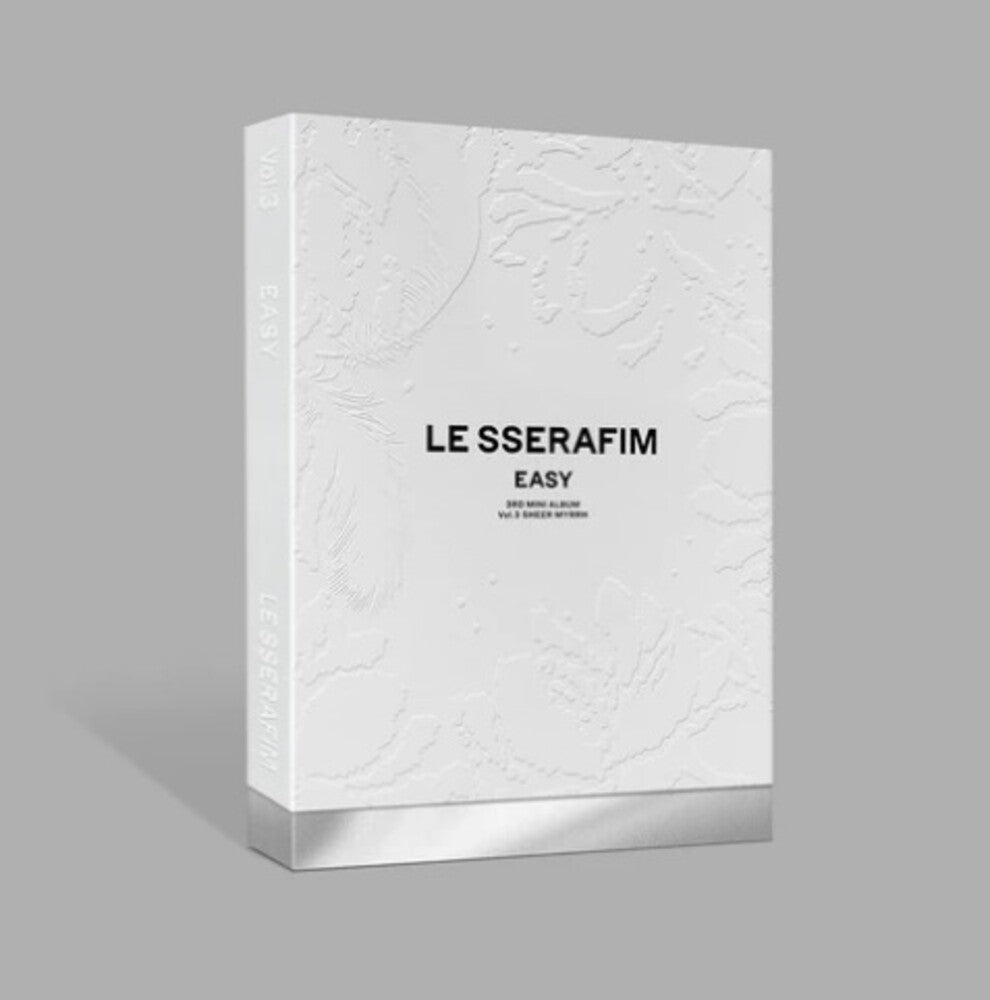 the album cover for LE SSERAFIM - 3rd Mini Album 'EASY' [SHEER MYRRH CD]