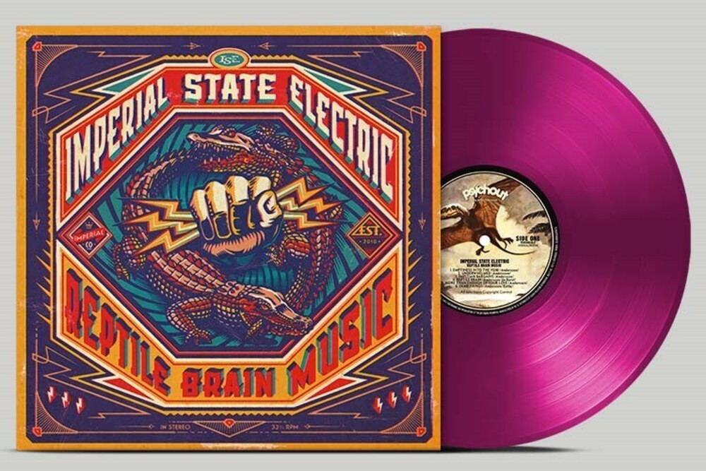 the album cover for Imperial State Electric - Reptile Brain Music - Violet [Colored Vinyl] (Viol)
