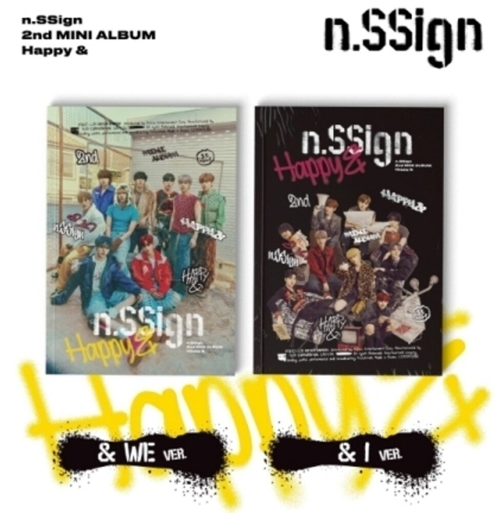 the album cover for N.Ssign - Happy & - Random Cover (Post) (Stic) (Phob) (Phot)