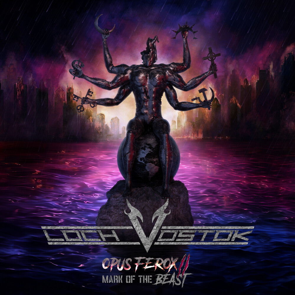 the album cover for Loch Vostok - Opus Ferox Ii - Mark Of The Beast - Purple