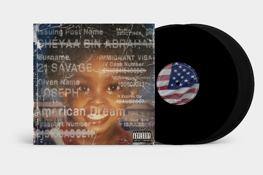 the album cover for 21 Savage - american dream [2LP]