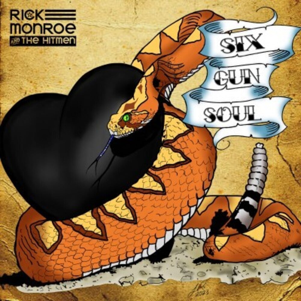 the album cover for Rick Monroe  & The Hitmen - Six Gun Soul