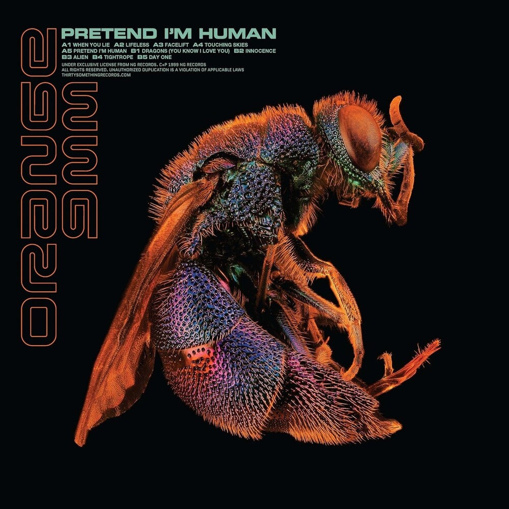 the album cover for Orange 9mm - Pretend I'm Human [Colored Vinyl] [180 Gram] [Remastered] (Etch) (Uk)