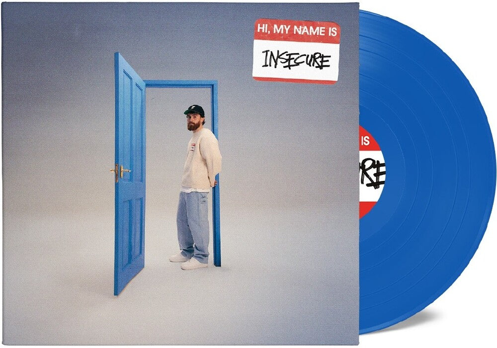 the album cover for Sam Tompkins - hi, my name is insecure [Light Blue LP]