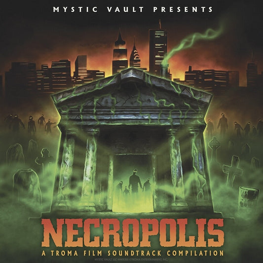 the album cover for Troma Entertainment (Colv) (Gate) (Ltd) (Org) - Necropolis: Troma Film - O.S.T. [Colored Vinyl] (Gate)