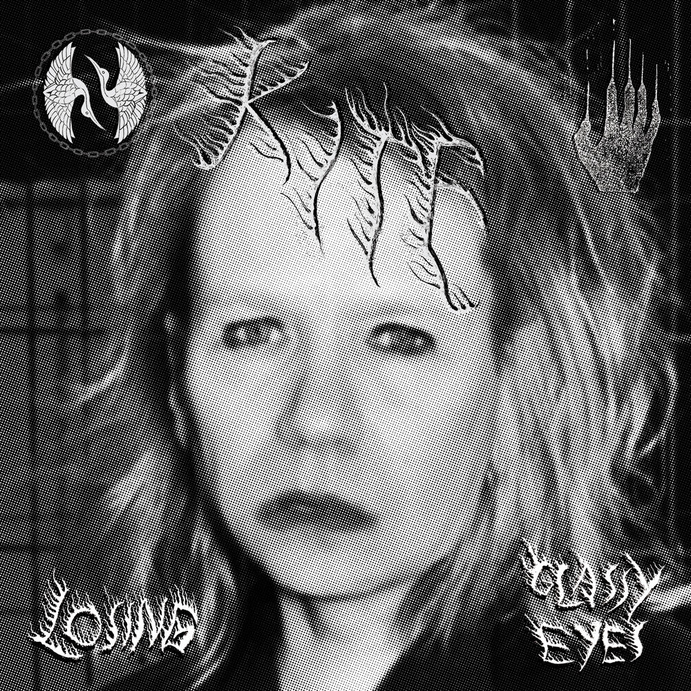 the album cover for Kite - Losing / Glassy Eyes (Blk)