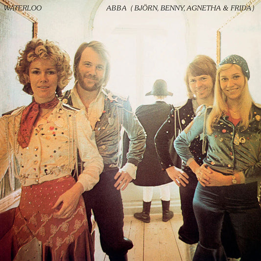 the album cover for ABBA - Waterloo [50th Anniversary] (Aniv)