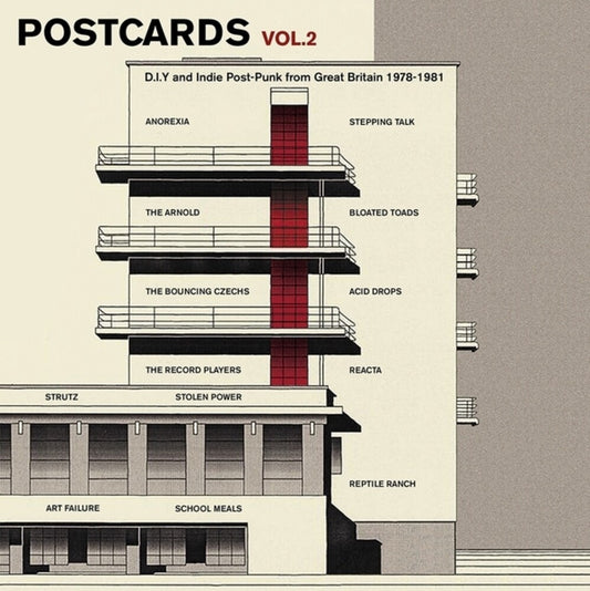 the album cover for Postcards 2: Diy & Indie Post-Punk From / Var - Postcards 2: Diy & Indie Post-Punk From / Var