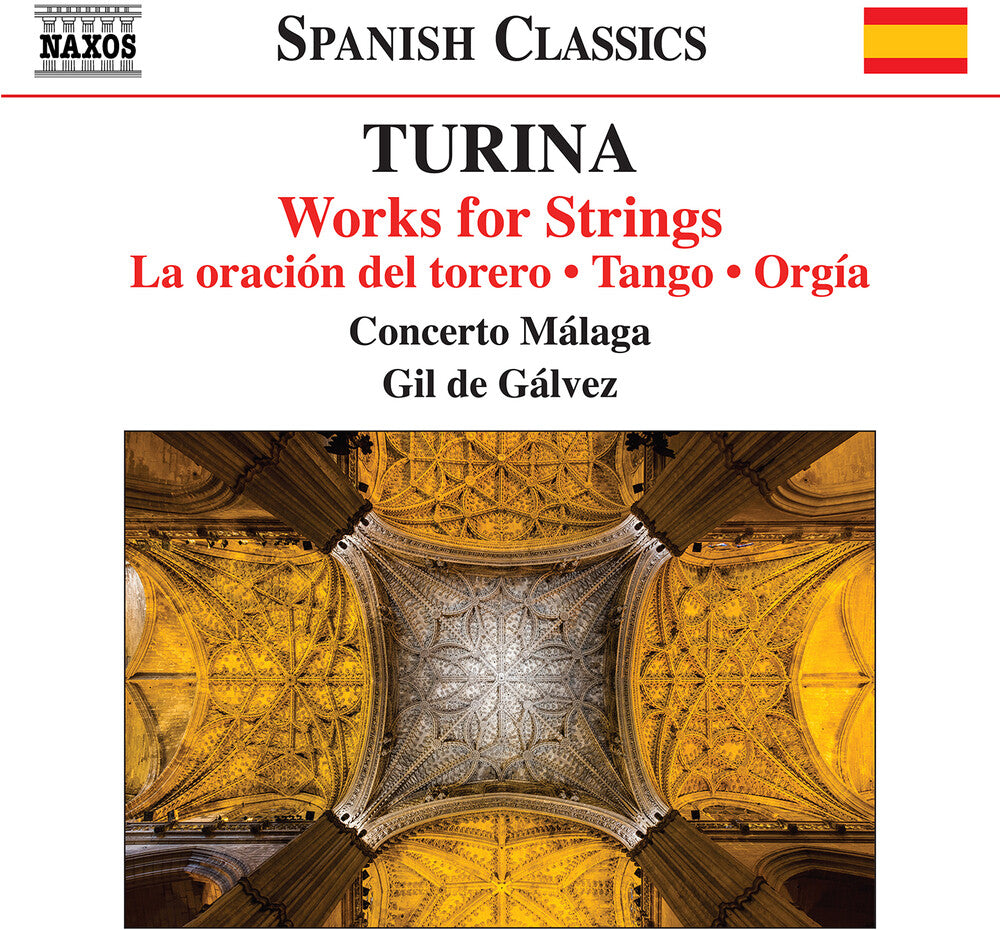 the album cover for Turina / Giordano / Concerto Malaga - Works For Strings