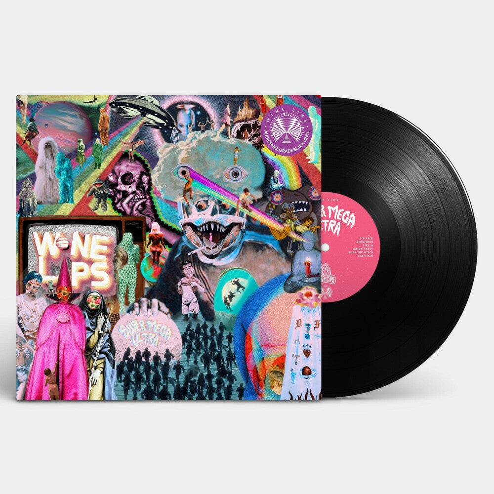 the album cover for Wine Lips - Super Mega Ultra [Standard LP]