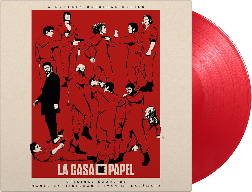 the album cover for Manel Santisteban  (Colv) (Ogv) (Red) - La Casa De Papel (Money Heist) - O.S.T. [Colored Vinyl]