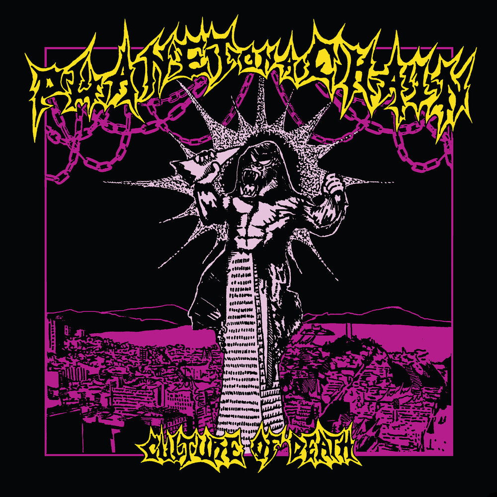 the album cover for Planet On A Chain (P.O.A.C.) - Culture Of Death [Colored Vinyl] [Limited Edition]