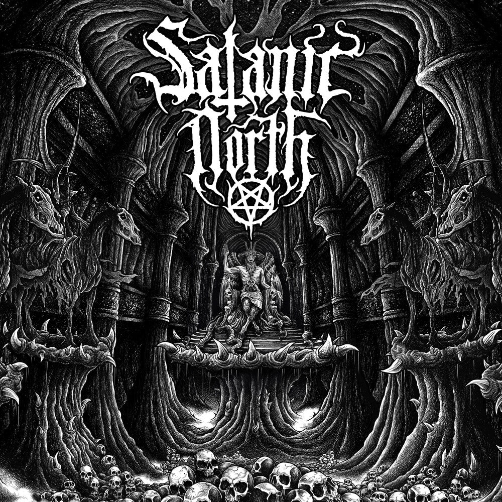the album cover for Satanic North - Satanic North