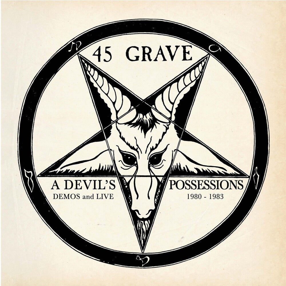the album cover for 45 Grave - Devil's Possessions - Demos & Live 1980-1983