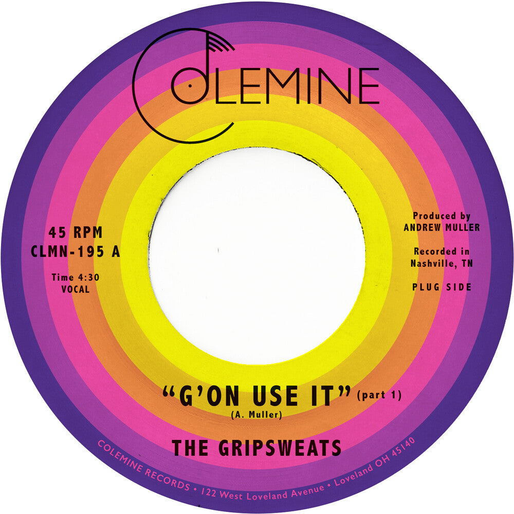 the album cover for Gripsweats - G'on Use It [Colored Vinyl] (Can)