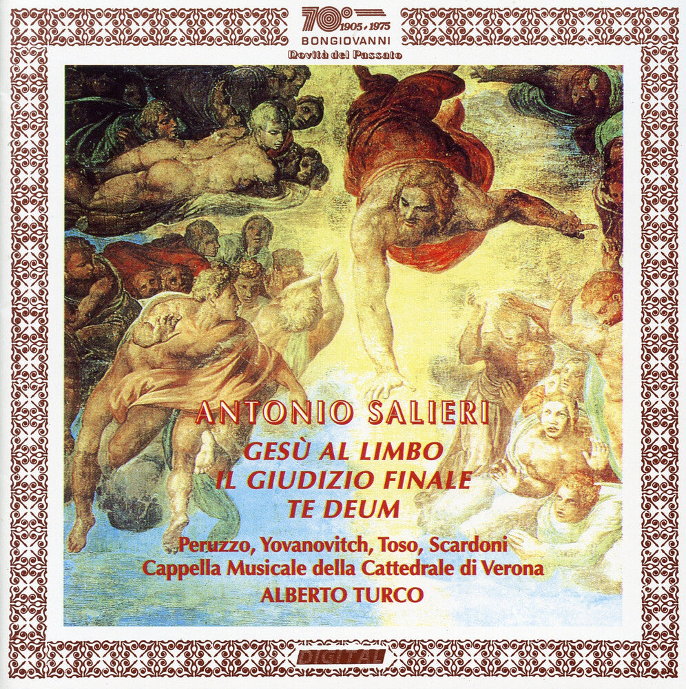 the album cover for Alberto Turco - Salieri: Ges&ugrave; Al Limbo, Il Giudizio Finale &amp; Te Deum