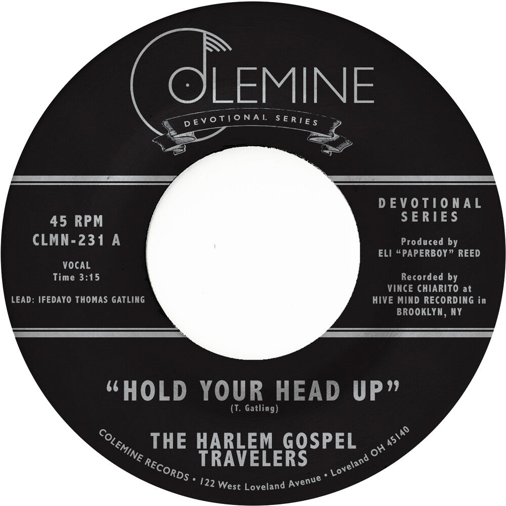 the album cover for Harlem Gospel Travelers - Hold Your Head Up / Do You Know The Man