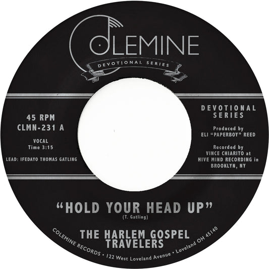 the album cover for Harlem Gospel Travelers - Hold Your Head Up / Do You Know The Man