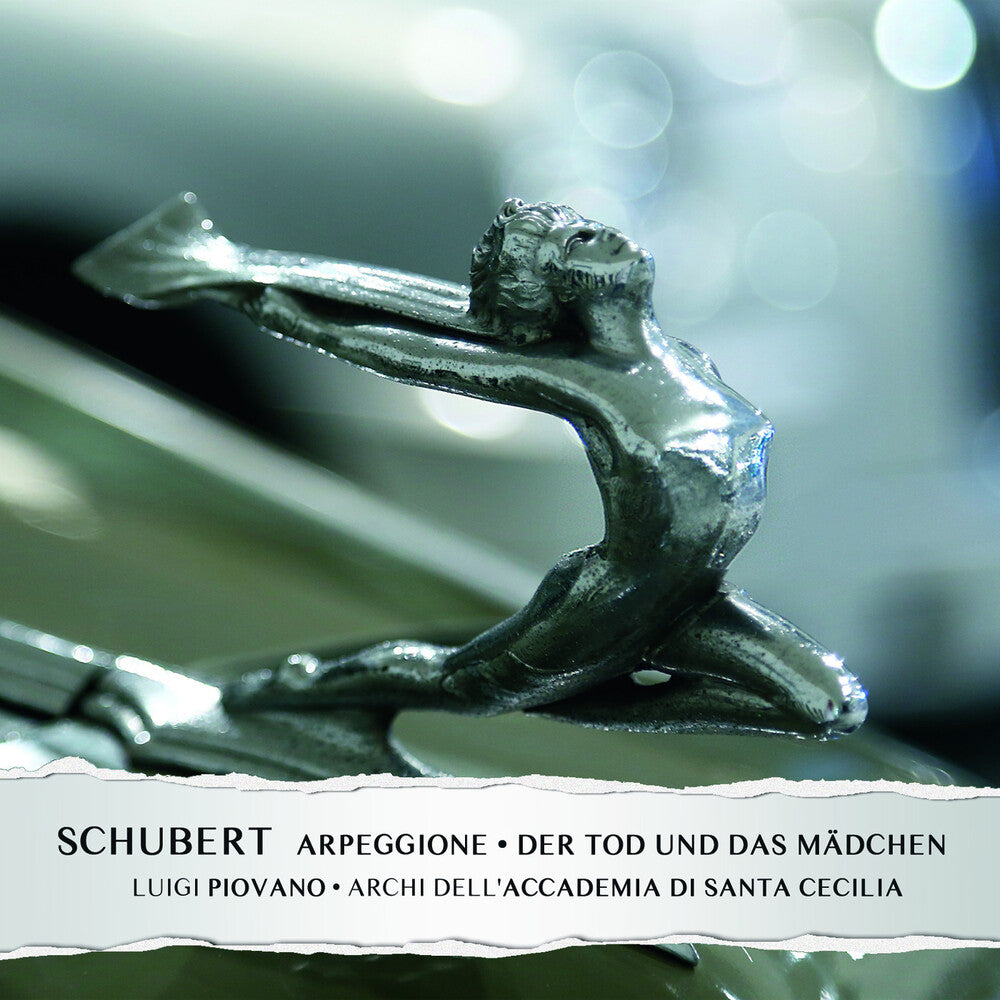the album cover for Luigi Piovano  / Archi Dell Accademia Di Santa - Schubert: Sonata D821 L'arpeggione Der Tod Und Das