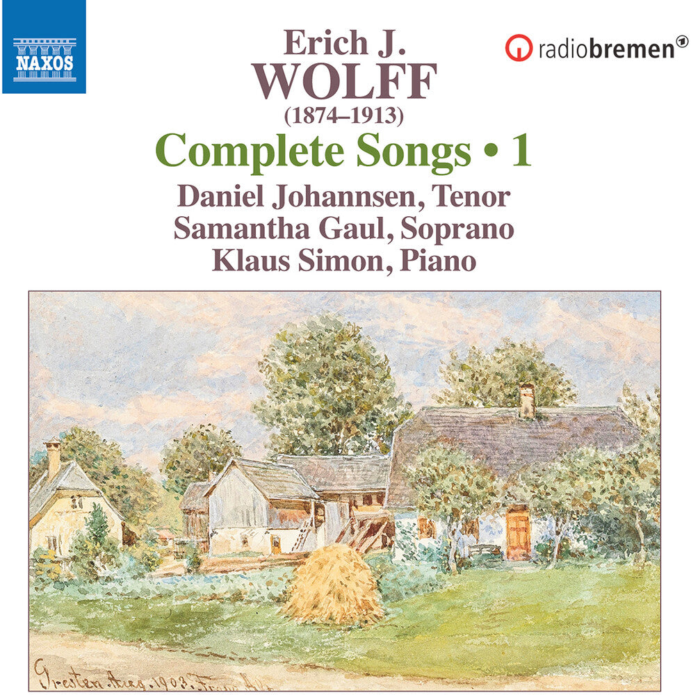 the album cover for Wolff / Johannsen / Saul - Complete Lieder Vol. 1