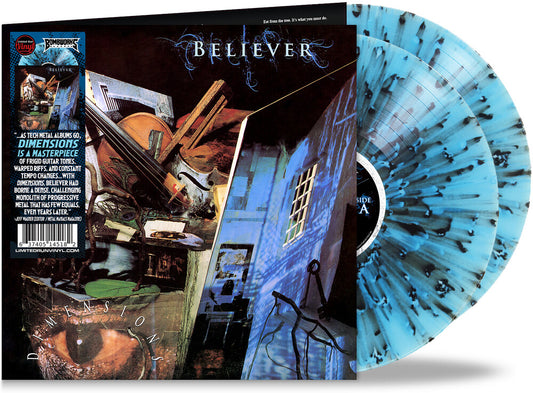 the album cover for Believer - Dimensions (Blk) (Blue) [Colored Vinyl] (Gate) [Limited Edition]