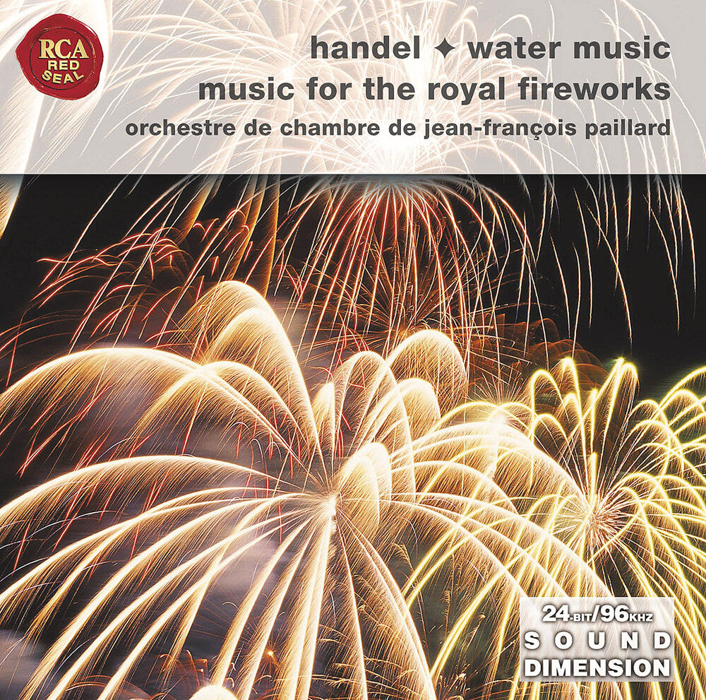 the album cover for Jean-Francois Paillard - Music For Royal Fireworks: Water Music 1 2 & 3