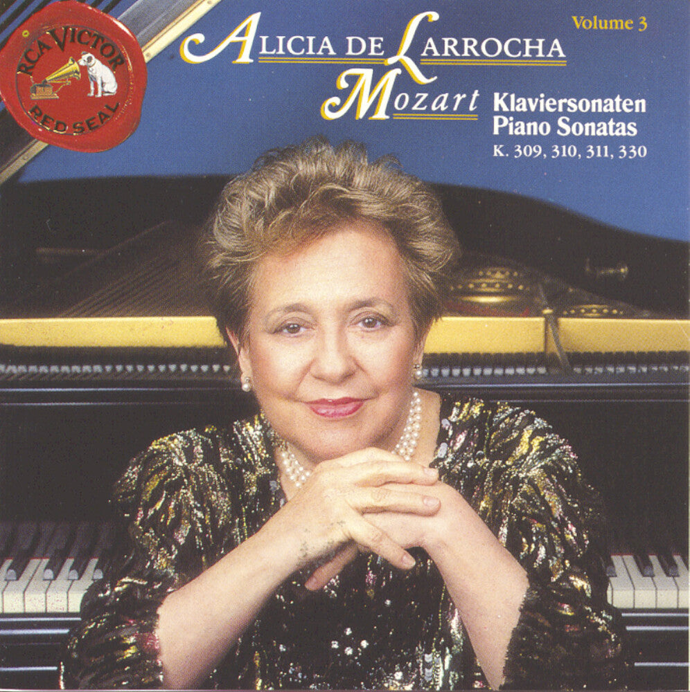 the album cover for Alicia de Larrocha - Piano Sonatas 3