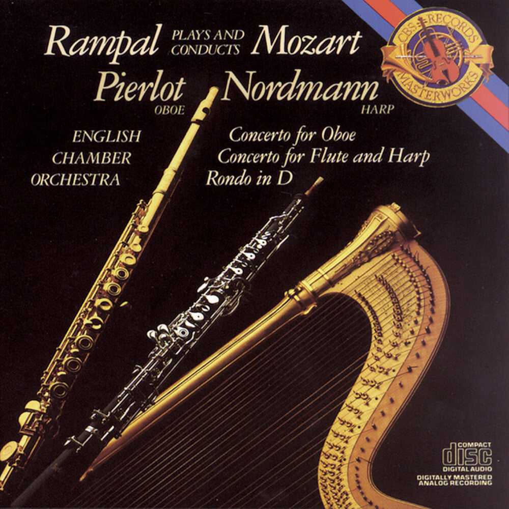 the album cover for Jean-Pierre Rampal - Concertos For Oboe, Flute, & Harp