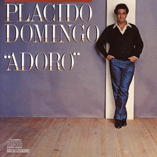 the album cover for PlÃ¡cido Domingo - Adoro