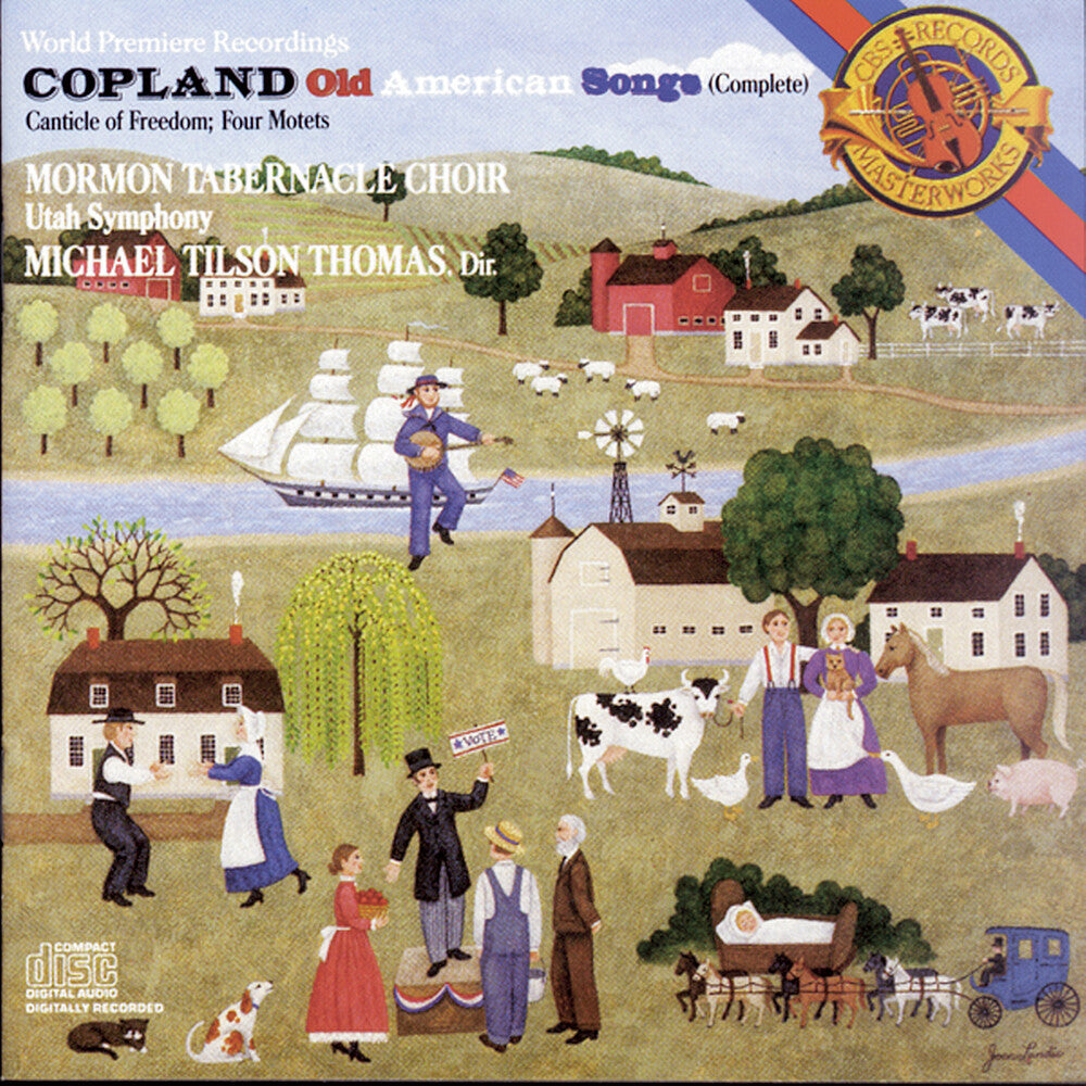 the album cover for Michael Tilson Thomas - Old American Songs